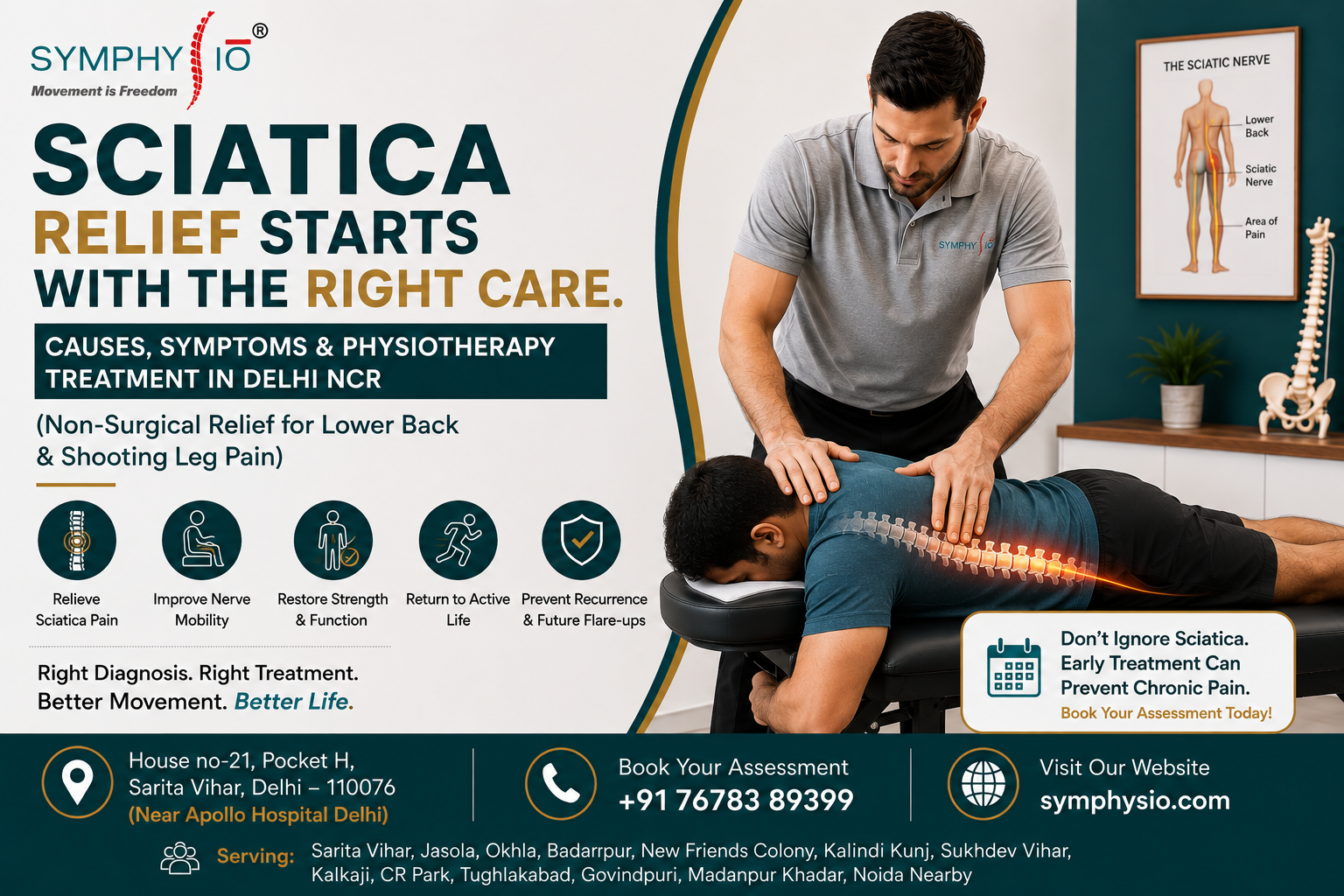 Sciatica: Causes, Symptoms, Exercises & Recovery Time